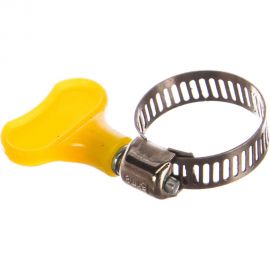 Обжимной хомут, цинк Tech-Krep 16х28 с бабочкой 1шт - хомут 136956 