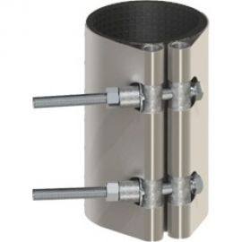 Ремонтный хомут ВЗПА свертная муфта из нержавеющей стали, Ду 300, ОД 315-326, L=200 РА-00300 