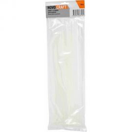 Нейлоновая хомут-стяжка NOVOCRAFT 4x250 мм, белая, уп. 100 шт. HCC042500100 
