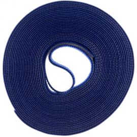 Стяжка-липучка NIKOMAX нарезаемая, в рулоне 5 м, ширина 15 мм, синяя NMC-CTV05M-15-RL-BL 