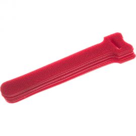 Хомут для кабеля Hyperline WASN-125-RD-10 липучка, 125x15 мм, красный, 10 штук 399643 