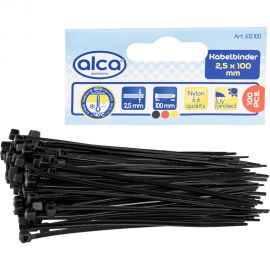 Пластиковая стяжка хомут Alca 2,5x100 мм, 100 шт. 613100 
