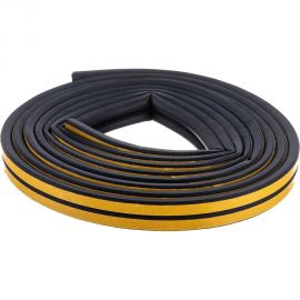 Самоклеящийся уплотнитель Sila D-профиль, 6 м, черный BL6 SILADBL6 