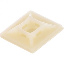 Самоклеящаяся площадка для крепления стяжек Hyperline HW-4A 27,7x27,7 мм, 100 штук 16070 