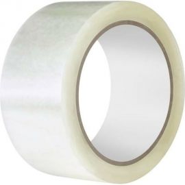 Упаковочная клейкая лента ООО Комус 48 мм х 100 м, прозрач., 45 мкр, S 641127 