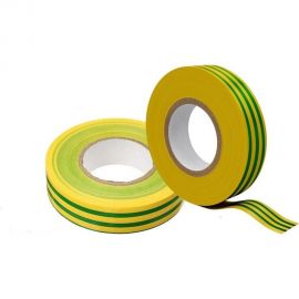 Универсальная изолента Grisard Electric 0,18x19 мм, желто-зеленая, 20 м, 10 шт. GRE-013-0005 