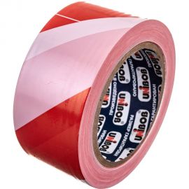 Сигнальная лента UNIBOB бело-красная 50 мм х 150 м 211777 