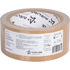 Клейкая малярная лента Airline термостойкая 110C, 48 мм, 40 м, коричневая ADTP004 