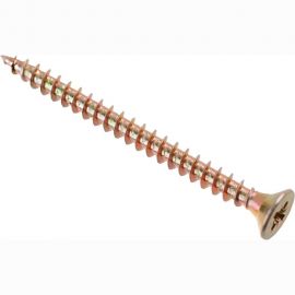 Универсальные саморезы Стройбат 5,0x 60 желтый цинк 100 шт 076231 