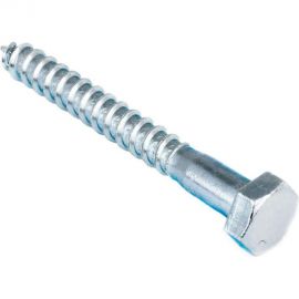 Сантехнический болт Стройбат DIN 571 10x120 белый цинк 10 шт 244611 