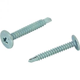 Саморез для металла с прессшайбой ЦКИ 4.2х25 сверлоконечный, Ц, уп. 1000 шт. 62082 