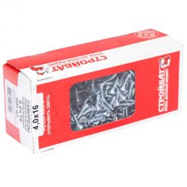 Универсальные саморезы Стройбат 4,0x16 белый цинк 800 шт 204340 