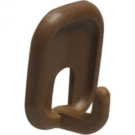 Самоклеящийся крючок Amig пластик, коричневый 2 шт. в дисп. 206-45х32х21MAR 