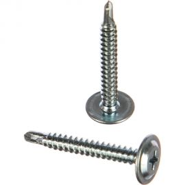 Саморез для металла с прессшайбой ЦКИ 4.2х32 сверлоконечный Ц ПРОФИ 250 шт. 48776 