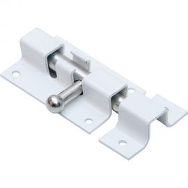 Прямоугольная задвижка СКОБЯНОЙ ШП-60 бел./цинк 002365 