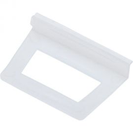 Ручка москитной сетки СКОБЯНОЙ пластик, белая, 2 шт. 002544 