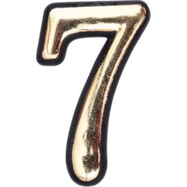 Цифра СКОБЯНОЙ самокл., мал., золото, ""7"" 002641 