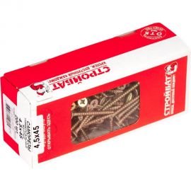 Универсальные саморезы Стройбат желтые 4.5х45 200 шт. 2641139 / 076141 