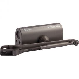 Дверной доводчик НОРА-М Isparus 420 морозостойкий, для дверей от 40 до 90 кг, графит 18758 