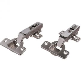 Мебельная петля СКОБЯНОЙ д/накл. дв., с доводчиком, 2 шт. 008838 