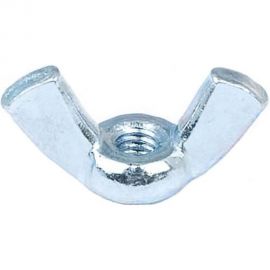 Барашковая гайка Стройбат DIN315 М8 белый цинк 50 шт 307620 