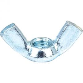 Барашковая гайка Стройбат DIN315 М 6 белый цинк 100 шт 307610 