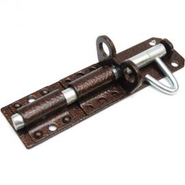 Накладная задвижка Скобис ЗТ-150 медный антик, 10 шт. 4680016801035 