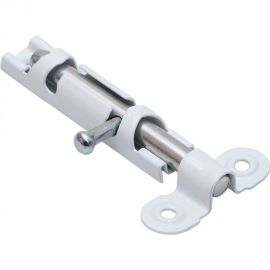 Накладная задвижка СКОБЯНОЙ ЗТ-12 малая, бел./цинк 002362 