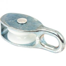 Одинарный блок для троса Fixbox 30 мм белый цинк 1 шт 251620 