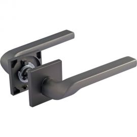 Дверная ручка НОРА-М Slim 131K AL - графит 18620 