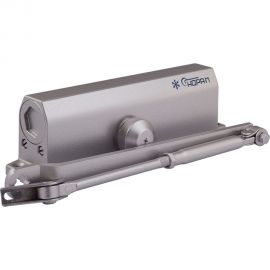 Дверной доводчик 740DA морозостойкий, для дверей от 60 до 110 кг, серый 18684 