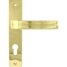Дверная ручка на планке НОРА-М 106-70 мм, золото 16991 