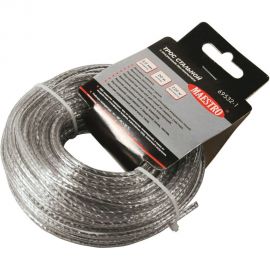 Стальной трос с ПВХ-покрытием MAESTRO D 3 мм, L 20 м, прозрачный 69532-1 