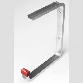 Настенный крюк ЛУКА алюминиевый, вынос 175 мм высота 210 мм, до 15 кг, анодированный УТ000025390 