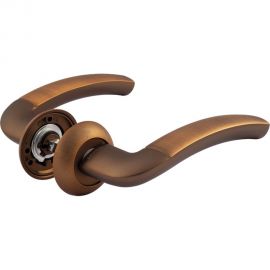 Дверная ручка НОРА-М 23А AL мат.кофе 16087 