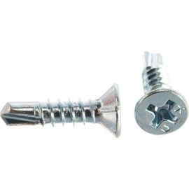 Оконный саморез Метизный двор 3,9x16 сверло, белый, 1000 шт. 4690441017536 