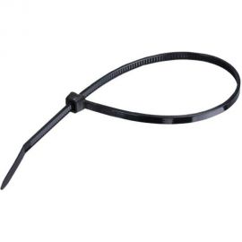 Нейлоновая стяжка SUPRLAN 2,5x100 мм, черная, UV, 100 шт. 06-1009 
