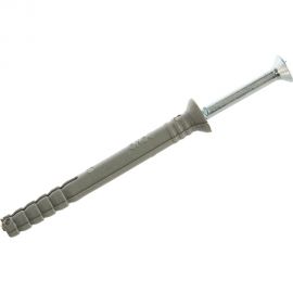 Дюбель-гвоздь полипропиленовый с потайным бортиком 100 шт. (6х60 мм; ТФ5) Зубр 4-301345-06-060 