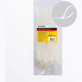 Хомут STEKKER NYCT47-300 нейлоновый 4.7x300 мм d пучка max 82 мм нагрузка 22 кг белый 32787 