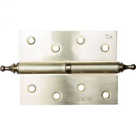 Дверная разъемная петля Зубр Эксперт 1 подшипник цвет матовая латунь SB правая с крепежом 100x75x2.5 мм 2 шт. 37605-100-3R 