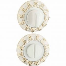 Санузловая накладка Вантаж (белый; золото) BK10WG 