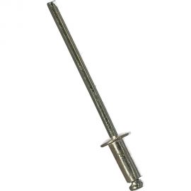 Заклёпка вытяжная алюминий/оцинкованная сталь (260 шт; 3.2х8 мм) Качественный КРЕПЕЖ 0200681 КЧ 