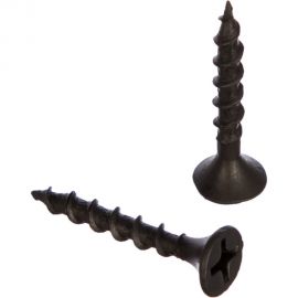 Саморез Качественный крепеж 3,5х25 потай, крупная резьба, оксид 720 шт 500359 КЧ 