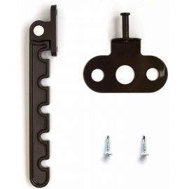 Ограничитель на окно Агат металл, 5 позиций, с саморезами с буром, коричневый 5115.05 