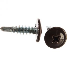 Саморезы с прессшайбой и сверлом по листовому металлу до 2мм Зубр RAL-8017 PH2 4,2х16мм 500шт 300211-42-016-8017 