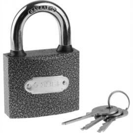 Навесной замок 75 мм ЗУБР МАСТЕР 3712-75 