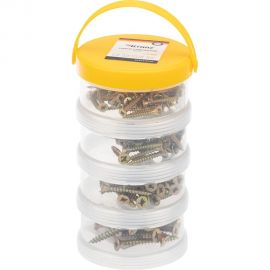 Набор саморезов для ДСП kranz 140 шт. KR-01-3101-07 