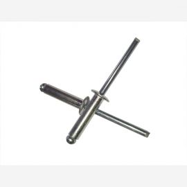 Вытяжная заклепка ZAMETAL 4x16 нержавеющ. сталь, DIN 7337, A2, уп. 500 шт. ZA519702 