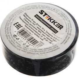 Изоляционная лента STEKKER 0,13x19 мм, 10 м, черная, INTP01319-10 32834 