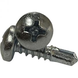 Саморез ZAMETAL 6,3х45 со сверлом и полусфер. головкой, DIN 7504N, оц., 200 шт ZA082143 